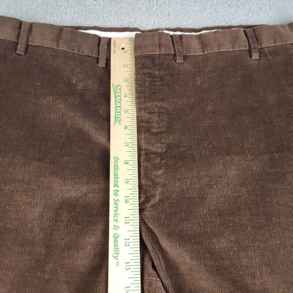 Vintage Corduroy Pants Men's 42x31 Brown Bootcut Tapered Leg COOSA 70's Slacks - Picture 4 of 7
